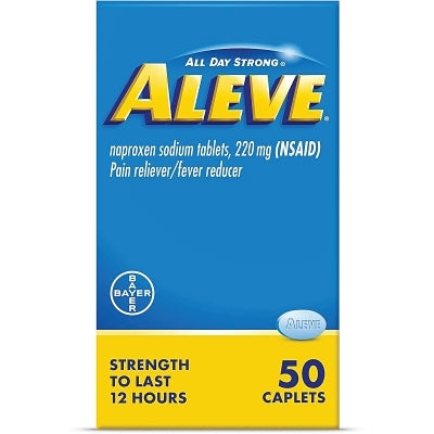 Tabletas para aliviar el dolor, 50 por caja