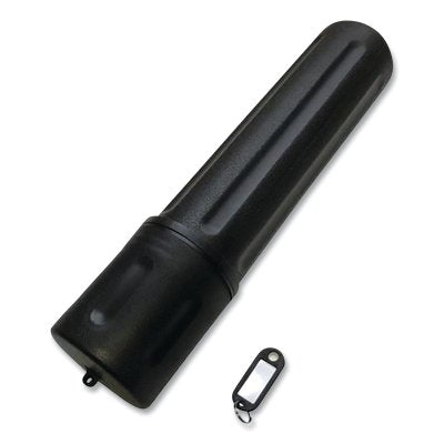 Tubo de almacenamiento de varillas, capacidad de 10 lb, polietileno de alto impacto, 18 in de largo, azul