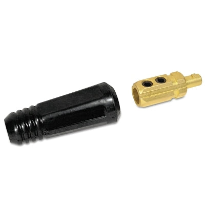Enchufe y toma de cable estilo Dinse, hembra, conexión de punta esférica, capacidad de cable de 2/0 AWG a 1/0 AWG