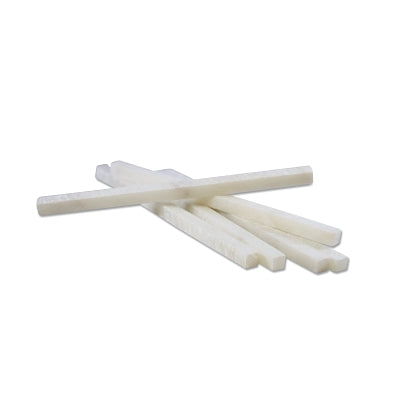 Esteatitas cuadradas de 1/4 x 5 pulgadas, blancas