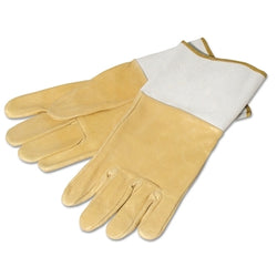 Guantes de soldadura de piel de cerdo 150-TIG, medianos, color canela