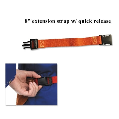 Extensión de cintura para delantal de cuero, 8 pulgadas, nailon, rojo