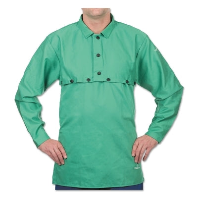 Baberos de satén de algodón, 18 pulgadas, broches, talla única, verde