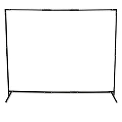 Marco de cortina, 1.8 m x 1.8 m, expandible a 1.8 m x 2.4 m, acero, negro
