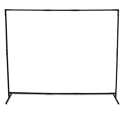 Marco de cortina, 1.8 m x 1.8 m, expandible a 1.8 m x 2.4 m, acero, negro