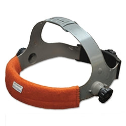 Banda para el sudor para la cabeza, 8-1/2 pulgadas de largo x 1-1/2 pulgadas de ancho, algodón polar ignífugo, naranja