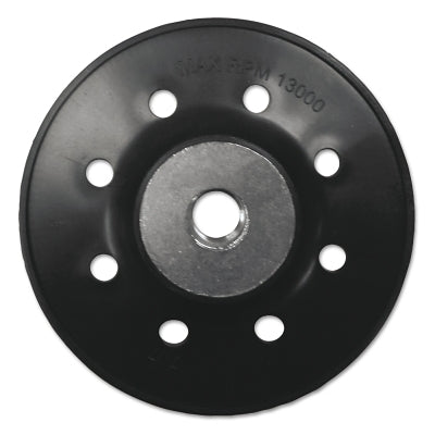 Almohadilla de respaldo de alta resistencia, 4-1/2" x 5/8" -11, 12000 RPM