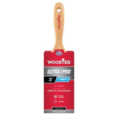 Ultra/Pro Brushes, 3 inches wide, nylon blend, wooden handle