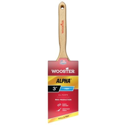 Alpha® Brushes, 3 inches wide, synthetic blend, wooden handle