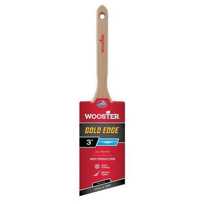 Pinceles Gold Edge®, 1 pulg., 1-1/2 pulg., 2 pulg. de ancho, poliéster, mango de madera