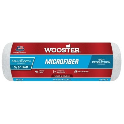 Microfiber roller, 9 inches, 3/8 inch pile, 100 units per box