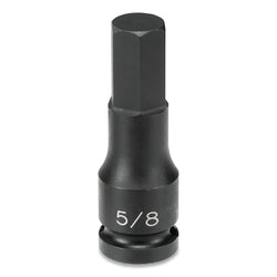 Atornillador de impacto, entrada de 1-1/2 pulg., 4,72 pulg. de largo, hexagonal