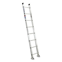 Escalera recta de aluminio con peldaños en D, D1514-1, tipo IA, 4,35 m de largo, 5,2 m de alcance, 46,5 cm de ancho, capacidad de carga de 136 kg