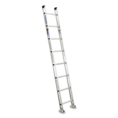 Escalera recta de aluminio con peldaños en D, D1516-1, tipo IA, 4,8 m de largo, 5,4 m de alcance, 46,5 cm de ancho, capacidad de carga de 136 kg