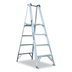 Aluminum platform ladder, P414, Type IA, 14 ft long, 20 ft reach, 42.36 in wide, 300 lb load capacity