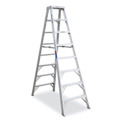 Aluminum double step ladder, T410, type IAA, 3 m long, 4.2 m reach, 80 cm wide, 170 kg load capacity