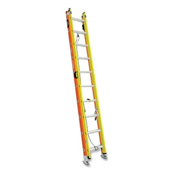 GLIDESAFE™ Extension Ladder, T6220-2GS, Type IA, 20 ft. Long, 19 in. Wide, 300 lb. Load Capacity, Yellow/Orange