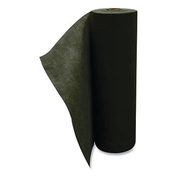Alfombra absorbente para tráfico, 300 pies de largo x 36 pulgadas de ancho, universal, absorción de 40 galones, ligera, gris