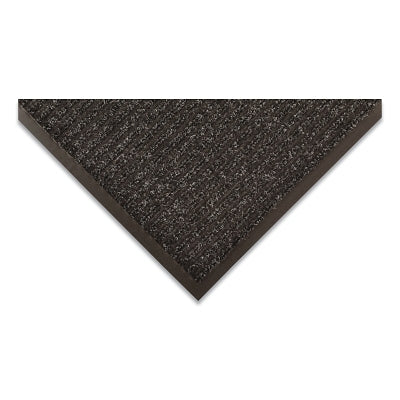Tapete de entrada Heritage Rib™ de gran peso, 117, 3/8 pulg. x 4 pies de ancho x 60 pies de largo, hilo perforado con aguja, reverso de vinilo, marrón