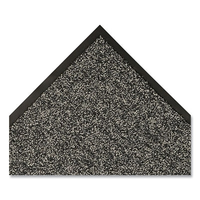Tapete de entrada Opera™ para raspar y secar, 137, 3/8 pulg. x 4 pies de ancho x 12 pies de largo, 26 oz de bucle de mechones de poliéster/Decalon®, respaldo de vinilo, negro