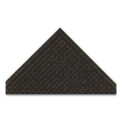 Tapete de entrada Guzzler™ CTE™ resistente a raspaduras y humedad, 1/2 pulg. x 3 pies de ancho x 10 pies de largo, 26 oz de poliéster de bucle, tacos de goma, color carbón