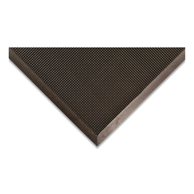 Rubber Brush™ Outdoor Entrance Mat with Scraper, 345, 1/2 in. x 36 in. wide x 60 in. long, natural rubber, black