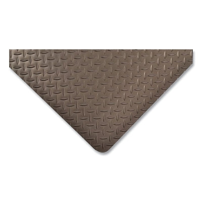 Dura Trax® Anti-Fatigue Mat, 490, 9/16 in. x 3 ft. W x 5 ft. L, Nitrile/PVC with RedStop™ Anti-Slip Backing, Black/Yellow