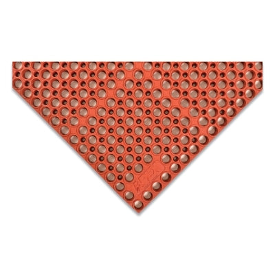 Tapete antifatiga de drenaje San-Eze® II, T11, 7/8" x 39" de ancho x 58,5" de largo, MicroStop™/Nitrilo, rojo
