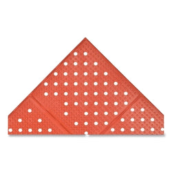 Estera de drenaje reversible Multi-Mat II™, T23, 3/8 pulg. x 3 pies de ancho x 8 pies de largo, caucho de nitrilo MicroStop®, rojo