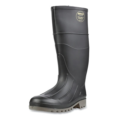 Botas Iron Duke®, punta lisa, talla 10, 15 pulgadas de alto, PVC, suela marrón/negra