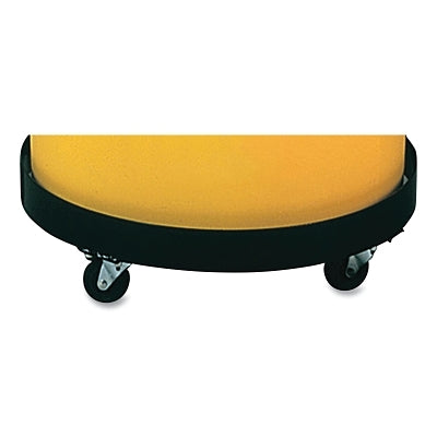 Plataforma rodante para embalaje de un solo tambor, 4 ruedas, capacidad de carga de 1000 lb, 6,75 pulgadas de alto x 27-1/2 pulgadas de ancho