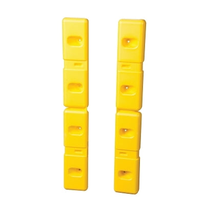 Wall protector, 6 inches wide x 42 inches long x 2 inches high, set of two, anchors sold separately, yellow