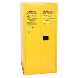 Gabinete de seguridad para ácidos y corrosivos, estándar 45, puerta de cierre manual, capacidad de 45 galones, acero, azul