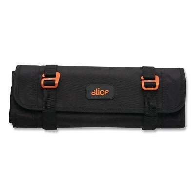 Organizador enrollable de herramientas, 36 cm de largo x 18 cm de ancho, negro/naranja