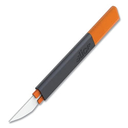 Deburring tool, 6.48 inches long, fixed, ceramic, nylon/polypropylene, black/orange