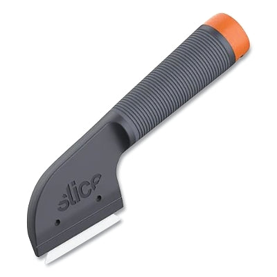 Mini butcher knife, 7-1/2 inch long, straight, zirconium oxide, nylon handle, black/orange