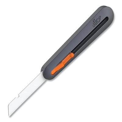 Industrial knife, 6 inches long, automatic retractable, ceramic blade, plastic handle, black
