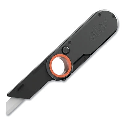 Navaja multiusos plegable, 19 cm de largo, cerámica, metal, color negro