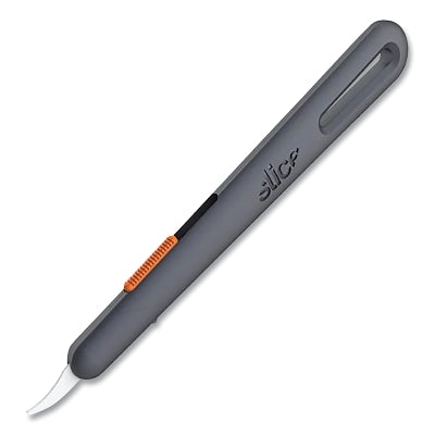 Seam ripper, 5-1/2" L, retractable manual, ceramic, plastic handle, black