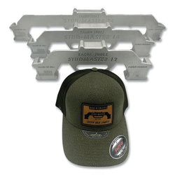 Stud Master Precision Framing Tool, Gray, with Flexible Hat, for Wood Studs (Pack)