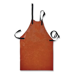 Insulating apron, 30 inches wide, 42 inches long, heavy-duty reinforced rubber, yellow