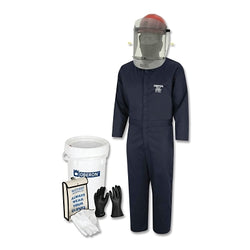 HRC2™ Electric Vehicle Arc Flash and Shock Protection Kit, 12 Gauge, Glove Size 9, Large, Navy Blue
