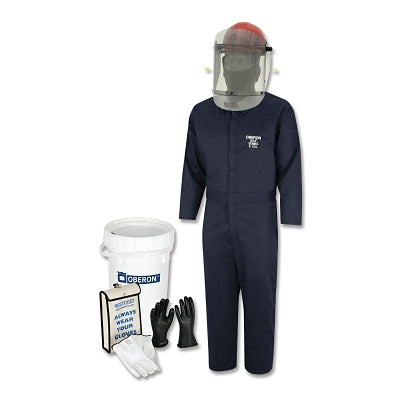 Kit de protección contra arco eléctrico y descargas eléctricas HRC2™ para vehículos eléctricos, calibre 8, talla de guante 9, mediano, azul marino