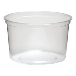 Contenedor para delicatessen, transparente, 16 oz, plástico