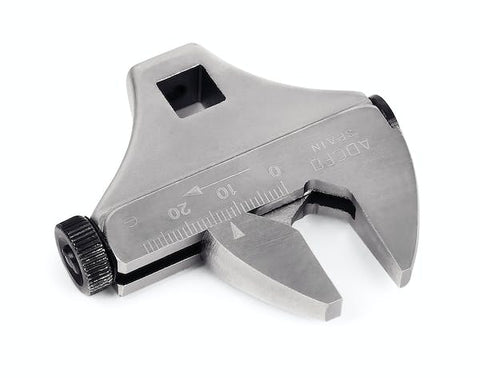 Llave de pata de gallo ajustable de 0-29 mm, métrica, con accionamiento de 3/8"