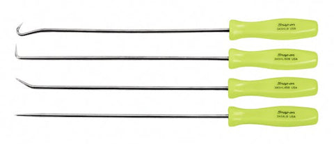 Juego de púas largas con mango de acetato de 4 piezas