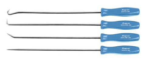 Juego de púas largas con mango de acetato de 4 piezas