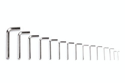 Juego de llaves hexagonales SAE en forma de L de 15 piezas (.028-3/8")