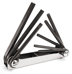 Juego de llaves plegables TORX®/hexagonales de 8 piezas