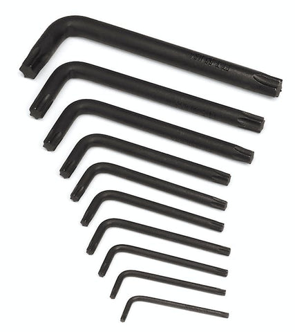 Juego de llaves en forma de L TORX® de 10 piezas (T10-T55)
